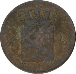 ½ Cent. Willem I. 1832. Zeer Fraai -.