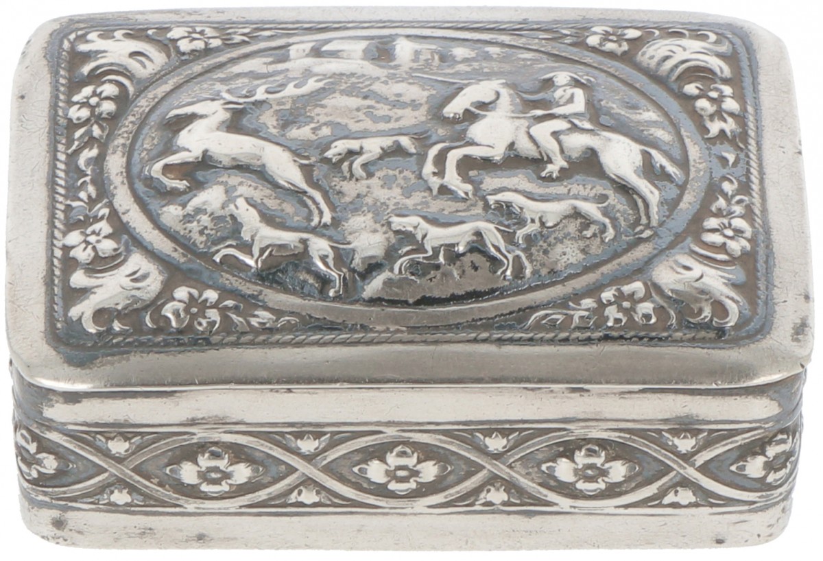Pepermunt- / pillendoosje zilver.