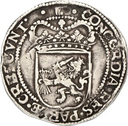 Zilveren dukaat. Holland. 1666/65. Zeer Fraai -.