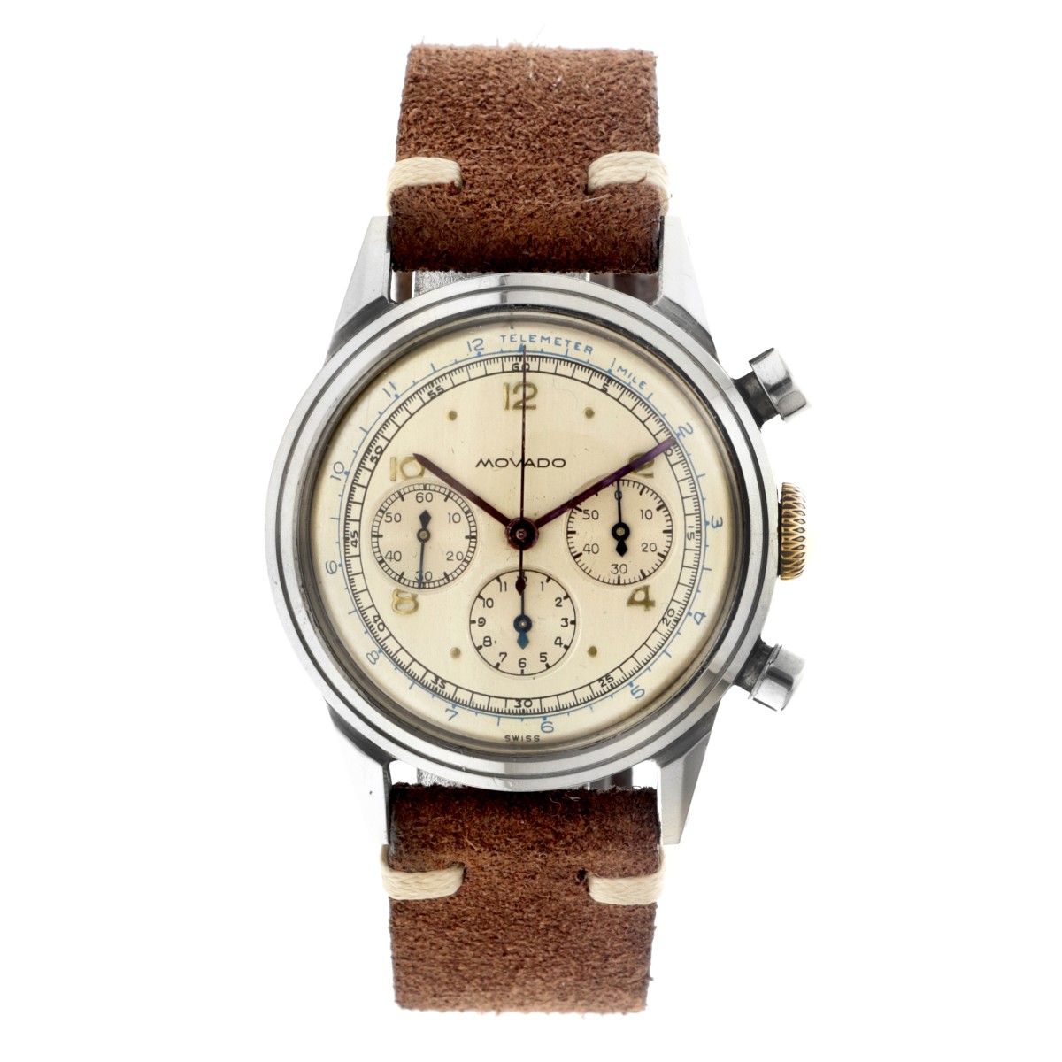 No Reserve - Movado Chronograph 19038 - Heren horloge 