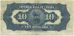 Canada. 10 Dollars. Banknote. Type 1934. - Very fine.