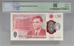 Great Britain. 50 Pounds. Banknote. Type 2020. - PMG 65EPQ