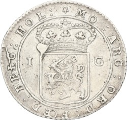 1 Gulden. Nederlands-Indië. 1802 - Grote mast tussen T A. Zeer Fraai +.