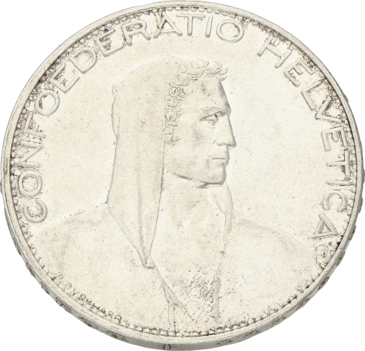 Switzerland. 5 francs. 1826 B. XF.