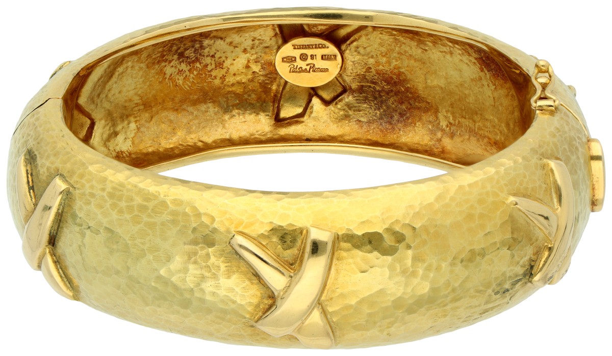 Tiffany & Co 18K geelgouden Paloma Picasso 'Graffiti' collection bangle armband.