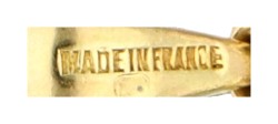 18K Geelgouden Alphonse Augis 'Plus qu'hier, Moins que demain' hanger