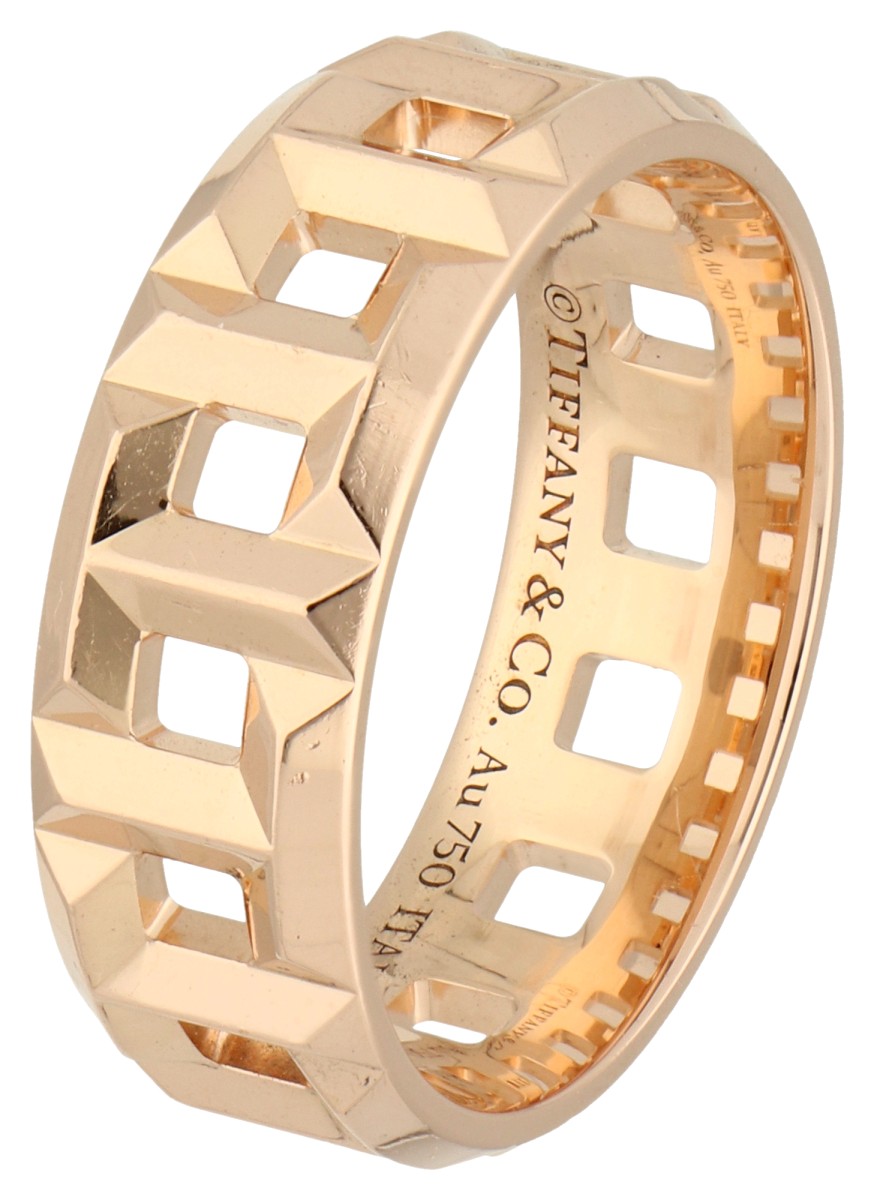 Tiffany & Co 18K geelgouden T-collection True ring