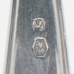Krokettenschep zilver.