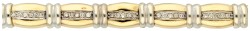 14K Bicolor gouden armband bezet met ca. 1.60 ct. diamant