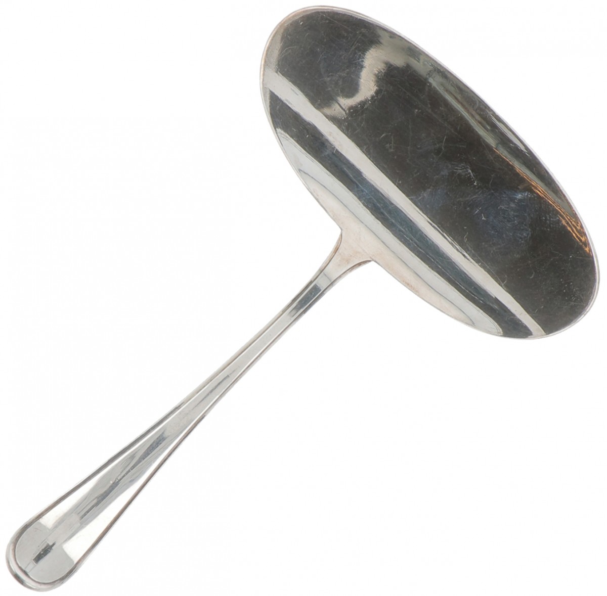 Krokettenschep zilver.