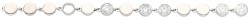 Messika 18K witgouden 'D-Vibes MM' armband bezet met ca. 1.05 ct. diamant.