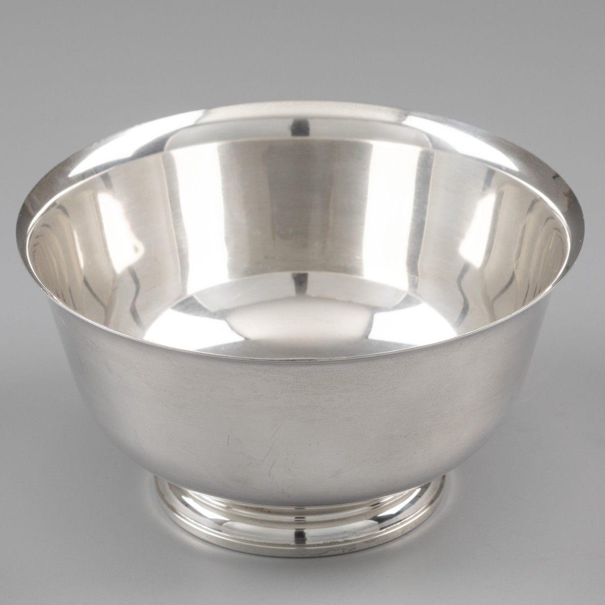 Schaal naar Paul Revere`s "Liberty Bowl", Stieff Silver co. Baltimore (Maryland) 1963, zilver.