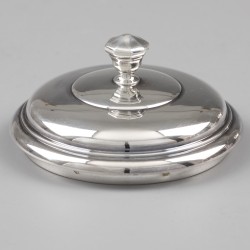 Art Nouveau koffie- en theeservies (4), Limousin & Souche (1905-1925), Parijs ca. 1910, zilver.