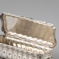 Tabaksdoos, Pieter Eylarts Meeter (1734-1798), Leeuwarden ca. 1770, zilver.