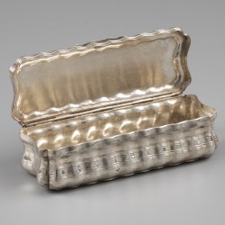 Tabaksdoos, Pieter Eylarts Meeter (1734-1798), Leeuwarden ca. 1770, zilver.