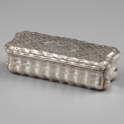 Tabaksdoos, Pieter Eylarts Meeter (1734-1798), Leeuwarden ca. 1770, zilver.