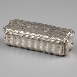 Tabaksdoos, Pieter Eylarts Meeter (1734-1798), Leeuwarden ca. 1770, zilver.