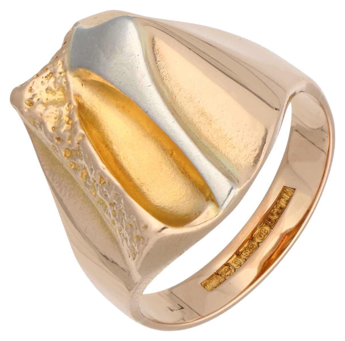 Lapponia 14K gouden/platina ring 'Alba' 1991