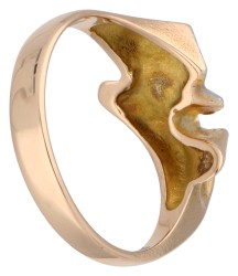 Lapponia 14K gouden/platina ring 'Alba' 1990