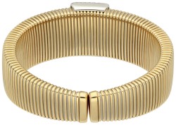 Leo Pizzo 18K bicolor gouden flexibele cuf armband bezet met ca. 1.80 ct. diamant.