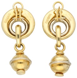 Chimento 18K bicolor gouden oorstekers met grote hangers