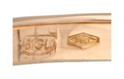 Bigli 'Lily Bloom' 18K roségouden ring.