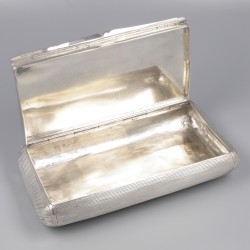 Grote tabaksdoos, Frederik van Baaren, Schoonhoven 1879, zilver.