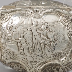 Snuifdoos, Gebruder Glaser, Hanau ca. 1890, zilver.