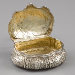 Snuifdoos, Gebruder Glaser, Hanau ca. 1890, zilver.