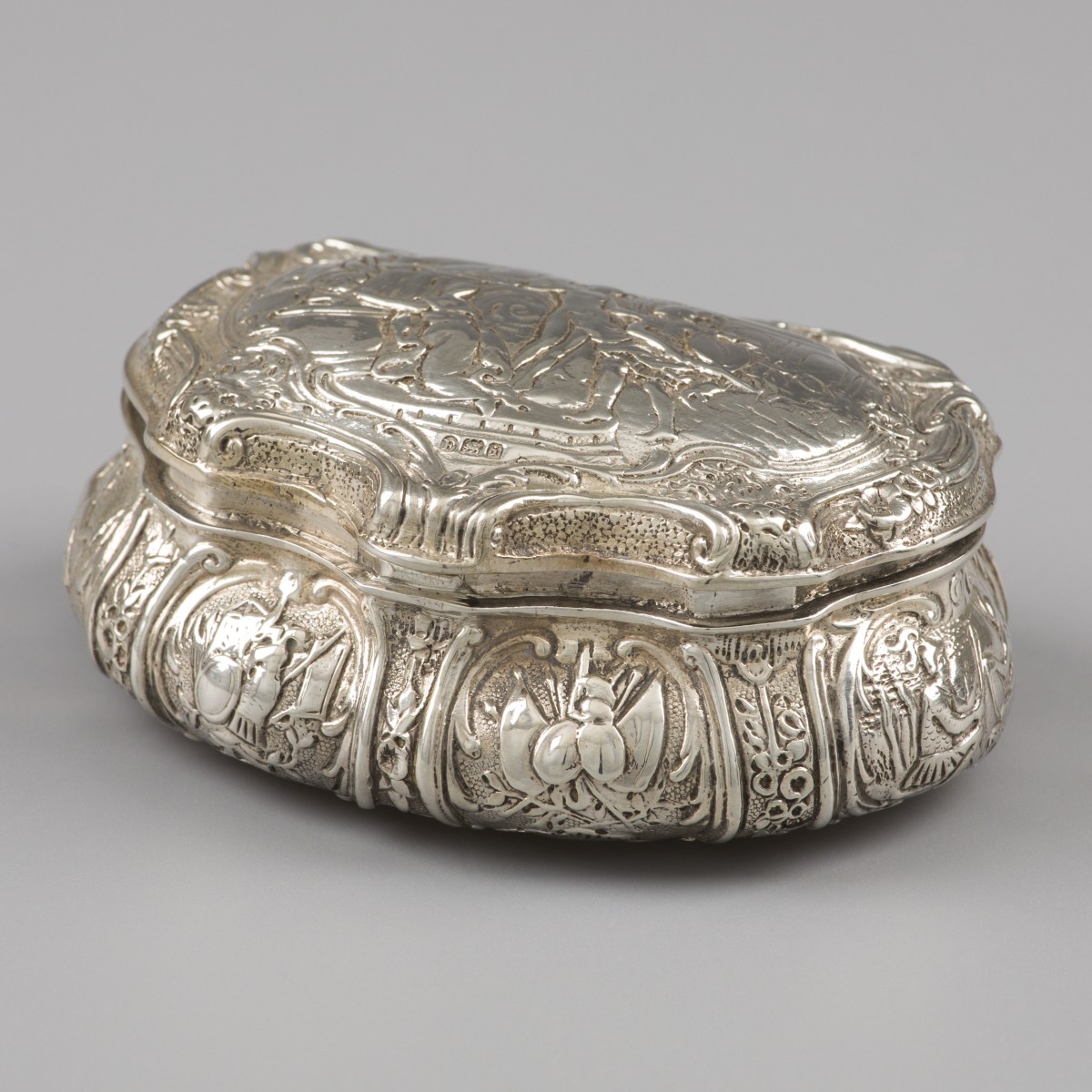 Snuifdoos, Gebruder Glaser, Hanau ca. 1890, zilver.