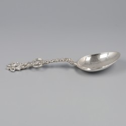 Friese gelegenheidslepel, Sneek ca. 1785, zilver.