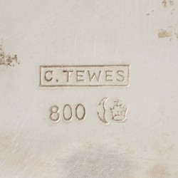 Koektrommel, C. Tewes, Düsseldorf ca. 1900, zilver.
