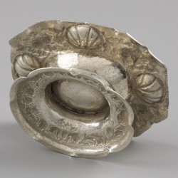 Late Renaissance zoutvat, Nuremberg ca. 1675-1700, zilver.