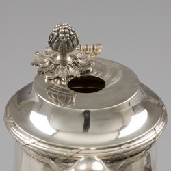 Chocoladekan, Maison Cardeilhac, Parijs ca. 1910, zilver.