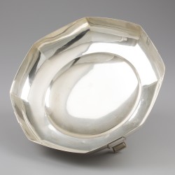 Art Deco jardinière, Delheid Frères, Brussel ca. 1930, zilver.