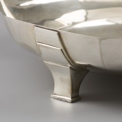 Art Deco jardinière, Delheid Frères, Brussel ca. 1930, zilver.