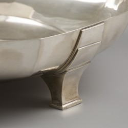 Art Deco jardinière, Delheid Frères, Brussel ca. 1930, zilver.