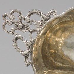 Brandewijnkom, J.D. Schleissner & Söhne, Hanau, ca. 1890, zilver.