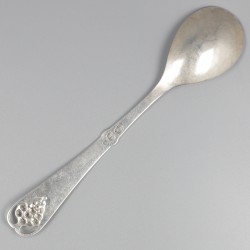 Georg Jensen jamlepel, model nr. 19, zilver. Ontworpen door Georg Jensen in 1914.