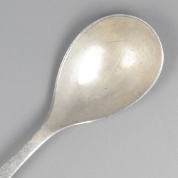 Georg Jensen jamlepel, model nr. 19, zilver. Ontworpen door Georg Jensen in 1914.