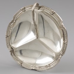 Notenschaal, Delheid Frères, Antwerpen ca. 1900-1910 zilver.