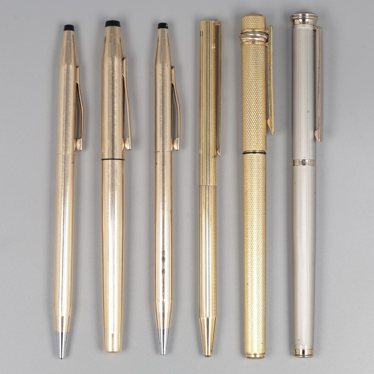 Pierre Balmain, S.T. Dupont, Cartier & Cross Pennen (6x)