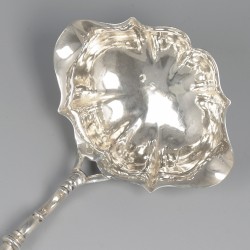 George II punchlepel / bowllepel, Philip Goddard, Londen 1743, zilver.