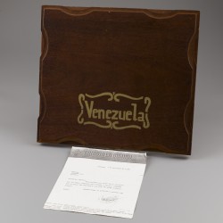 Venezuela provinciekaart, Caracas ca. 1962, zilver.