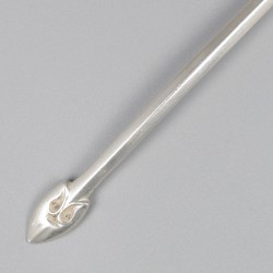 Art-Deco scheplepel, T. Stuurman, Krommenie 1937, zilver.