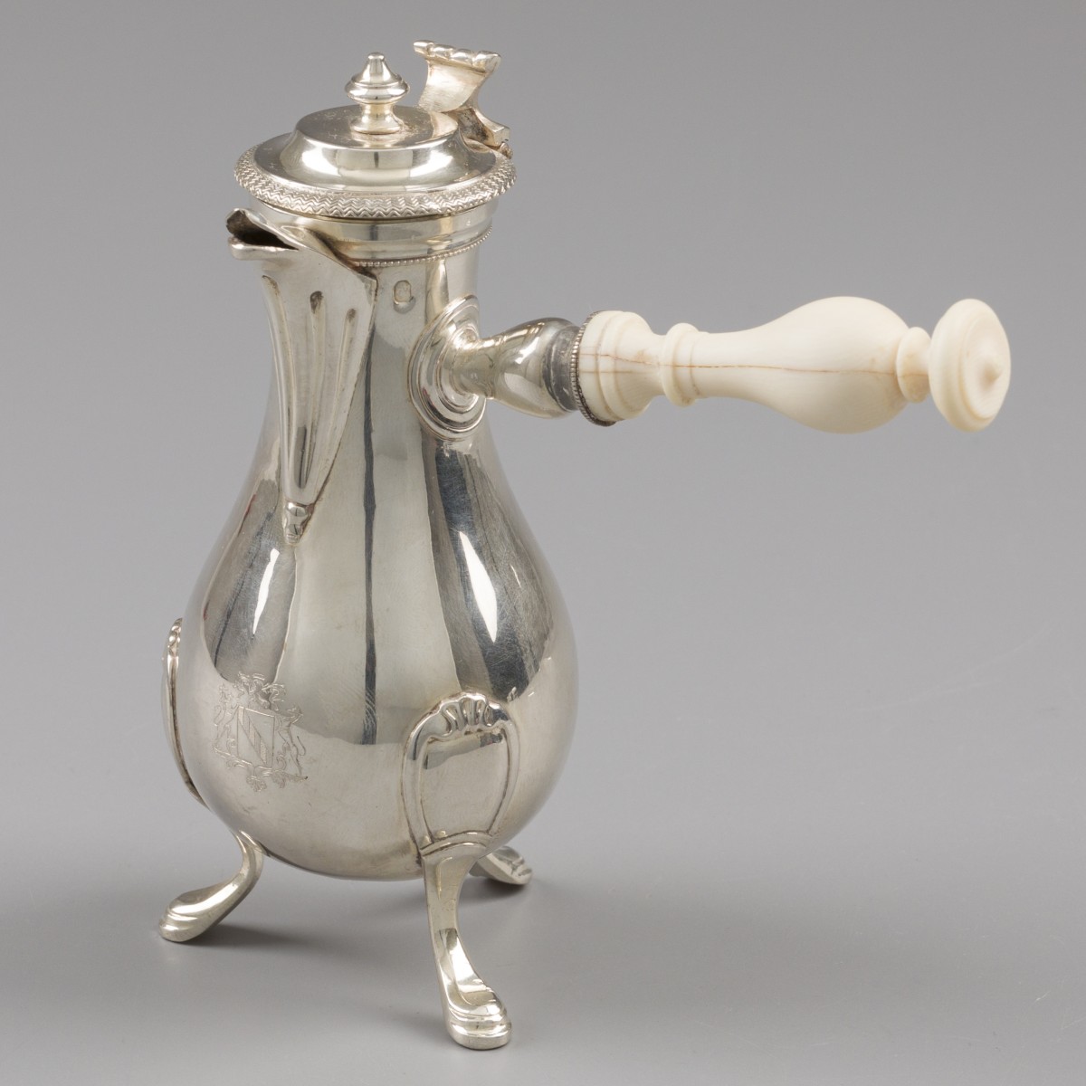 Koffiepot, Jean-Nicolas Boulanger, Parijs ca. 1790-95, zilver.