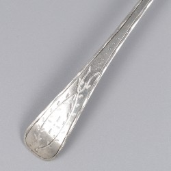 Koffielepels, Johannes H. Pluygers, 's-Gravenhage 1798-99, zilver.