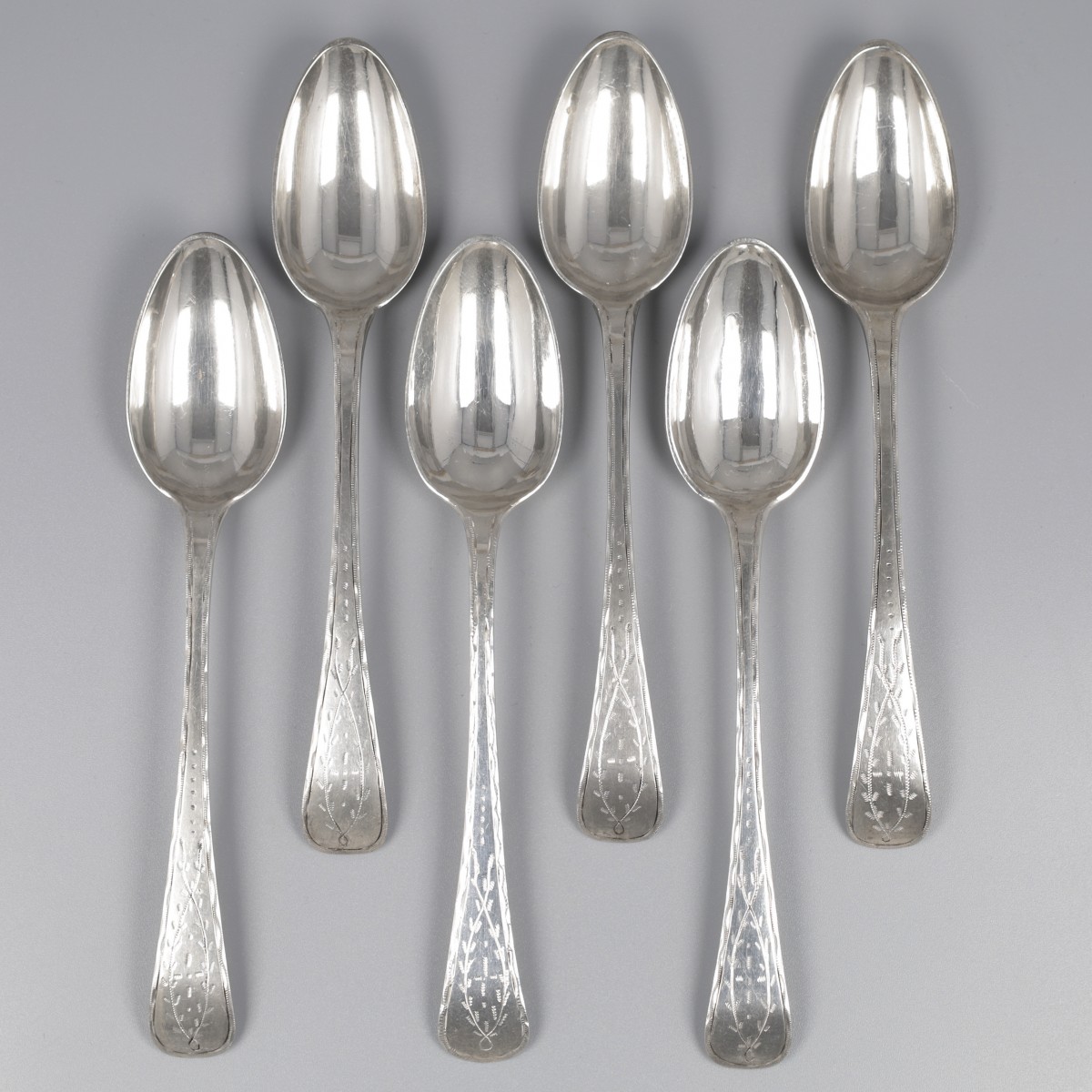 Koffielepels, Johannes H. Pluygers, 's-Gravenhage 1798-99, zilver.