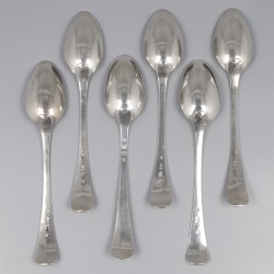 Koffielepels, Johannes H. Pluygers, 's-Gravenhage 1798-99, zilver.