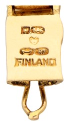 Björn Weckström 'Jotos' Lapponia 14k geelgouden armband.